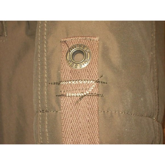 Diesel Brand Mens Coat Jacket Olive Army Green Size L RN93243 - Picture 4 of 7